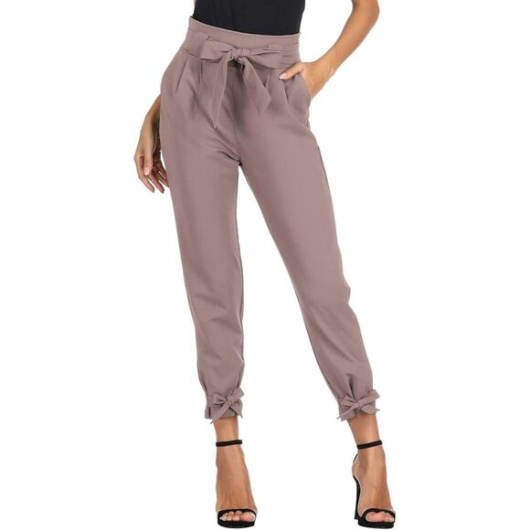 GRACE KARIN High Waist Pencil Pants Bow-Knot Cropped with Pockets - Picture 2 of 11